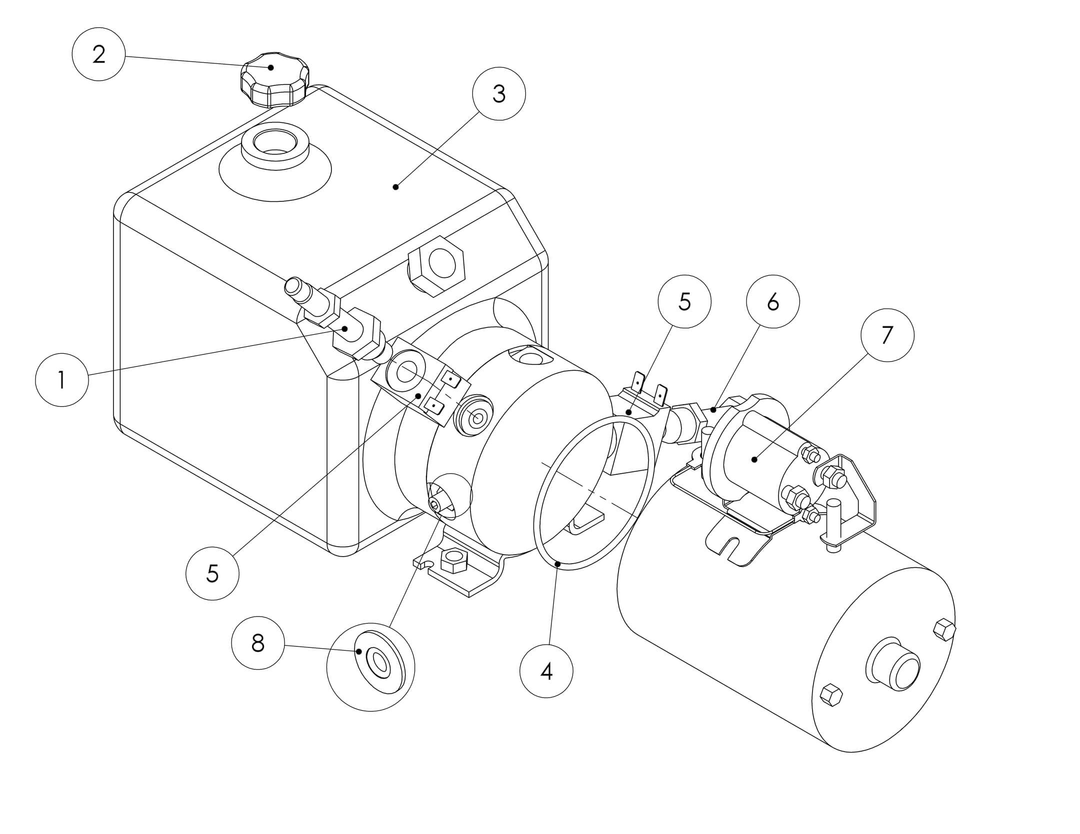 HB-1230 Base-Pump Subparts SN: D08-20001 D08-20063